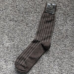 Christian Dior Brown Striped Socks